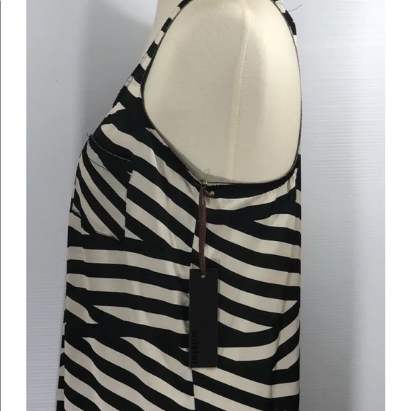 Wilster Women Striped beige Black Tank Top Size S - Picture 4 of 6